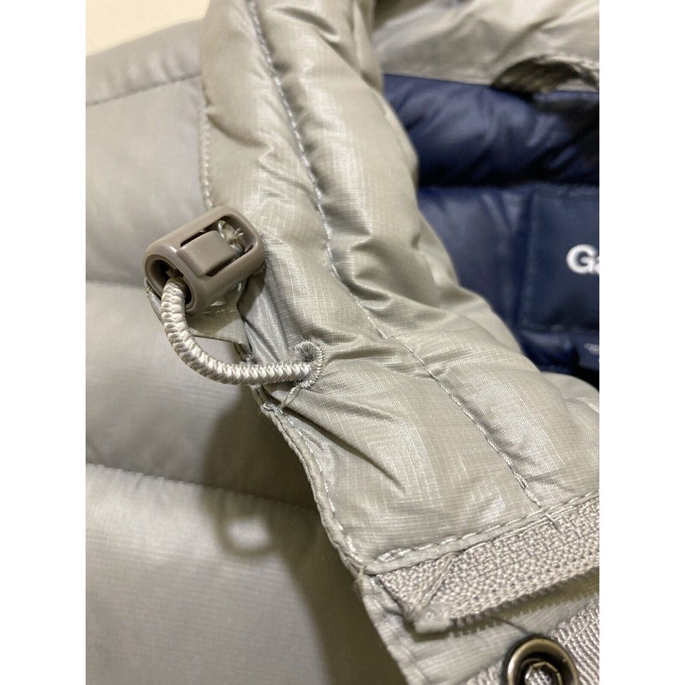 Gap‎ Womens Down Puffer Vest Size L Gray Zip Snap Packable Outdoors Winter Layer - Picture 5 of 15